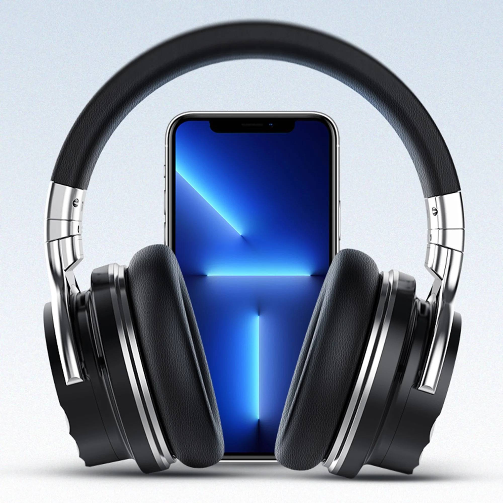 delpattern Bluetooth headphones are wireless, noise-canceling over-ear headphones with a built-in microphone. It's suitable for kids, gym use, and gaming.

⭐【All day play】: Enjoy up to 30HRS of listening time.
⭐【High quality call】: Hi-Res audio, stereo sound quality provide high quality call performance and enhanced voice clarity, great sound.
⭐【Easy to use】: Easily pair your device with one touch via Bluetooth.
⭐【Active Noise Canceling】: Premium active noise cancelling technology for a completely new listening experience.
⭐【Designed for comfort】: Made of durable and skin-friendly premium material and soft foam cushions, it's adjustable and comfortable to wear, allowing you to lose yourself in your travel, work or anywhere in between.

Specifications:
Item weight: 0.89lbs.
Material: ABS, Silicone
Frequency: 2400-2483.5MHz
Noise reduction depth: 22dB-3dB
Bluetooth: 5.0
Bluetooth protocol: HSP/HFP/A2DP/AVRCP
RF Power: +6dB
Battery life: Approximately 30h
Charging port: Micro USB
Charging time: 2H
Battery capacity: 500MA