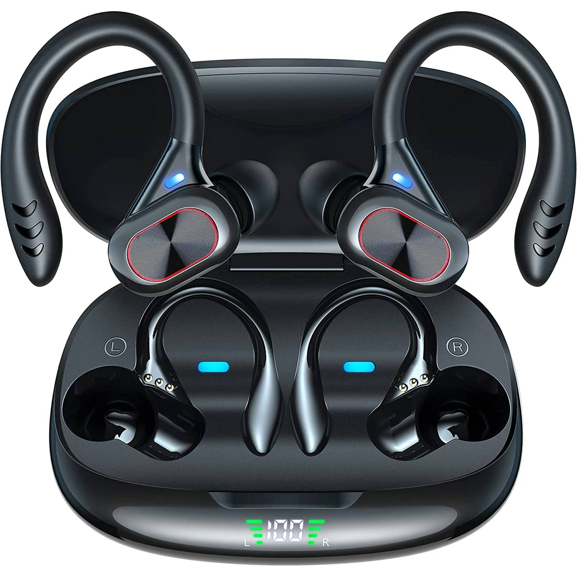 Hi-Fi Stereo Sound Quality:
delpattern True wireless earphones with Crystal Clarity And Deeply Resonant Bass Signature Deliver Immersive Sound Quality. Call Noise Reduction Brings You Crystal Clear Calls And Immerses You In The Wonderful World Of Music.

48H Play Time with Charging Case:
Automatic Boot And Matching. True wireless earbuds Supports 8hr Playback And The Charging Case Up To 2hr Full Charges That Basically Meets Your Daily Needs. With LED Digital Screen Display, Charging Case Will Clear Show The Power Level Of The Earphone, And You Will Not Worry About The Suddently Without Power.

Comfortable Secure Fit:
Excellent Ergonomic Design, Bluetooth Earphones Fit Better To The Ear Canals, It’s Not Easy To Lose Or Fall Out When You Wear Them Moving Or Running. Intelligent Touch Control & Easy To Operate Manage Audio Playback & Calls Or Access Your Phone’s Voice Assistant With The Multi-function Touch Panel On Each Earbud. Either Earbud Can Be Used Alone Like A Bluetooth Headset.

IPX65 Waterproof Sweatproof:
Sport True Wireless Earbuds And Charging Boxes Use Nano-coating And The Latest Waterproof And Sweat-proof Technology To Effectively Prevent Splash Damage From Sweat And Raindrops.

Specifications:
Bluetooth Version: V5.0+DSR
Playtime: 8Hours
Charging Time: About 2H
Charging Case Specs: 800mAh
Working Distance: 10 Meters

One step pairing:
Easy to pair, pick up the earbuds and connect the bluetooth.