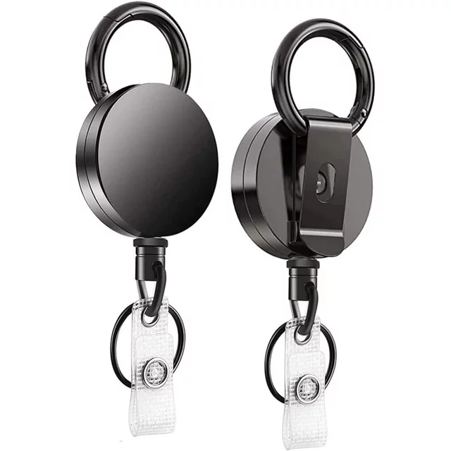 Do you often find yourself reaching for a set of keys, ID card,s or badges throughout your workday? Every time you reach for those keys & cards, the greater the chance of forgetting something or dropping something important,badge clips,retractable badge holder. With this retractable key & ID holder, you’ll never have to fumble through your pockets for what you need! With your keys & badges securely attached, you do not need to worry about misplacing important personal items.

2-in-1 Heavy Duty Badge Holder,retractable badge holder

We designed the key ring attachment and Badge buckle for the retractable badge reel, which are used to carry keys,badge reels retractable,keychains for keys,id badge holder, badge holders, ID cards, etc. This excellent 2-in1 combination will always be your perfect choice!