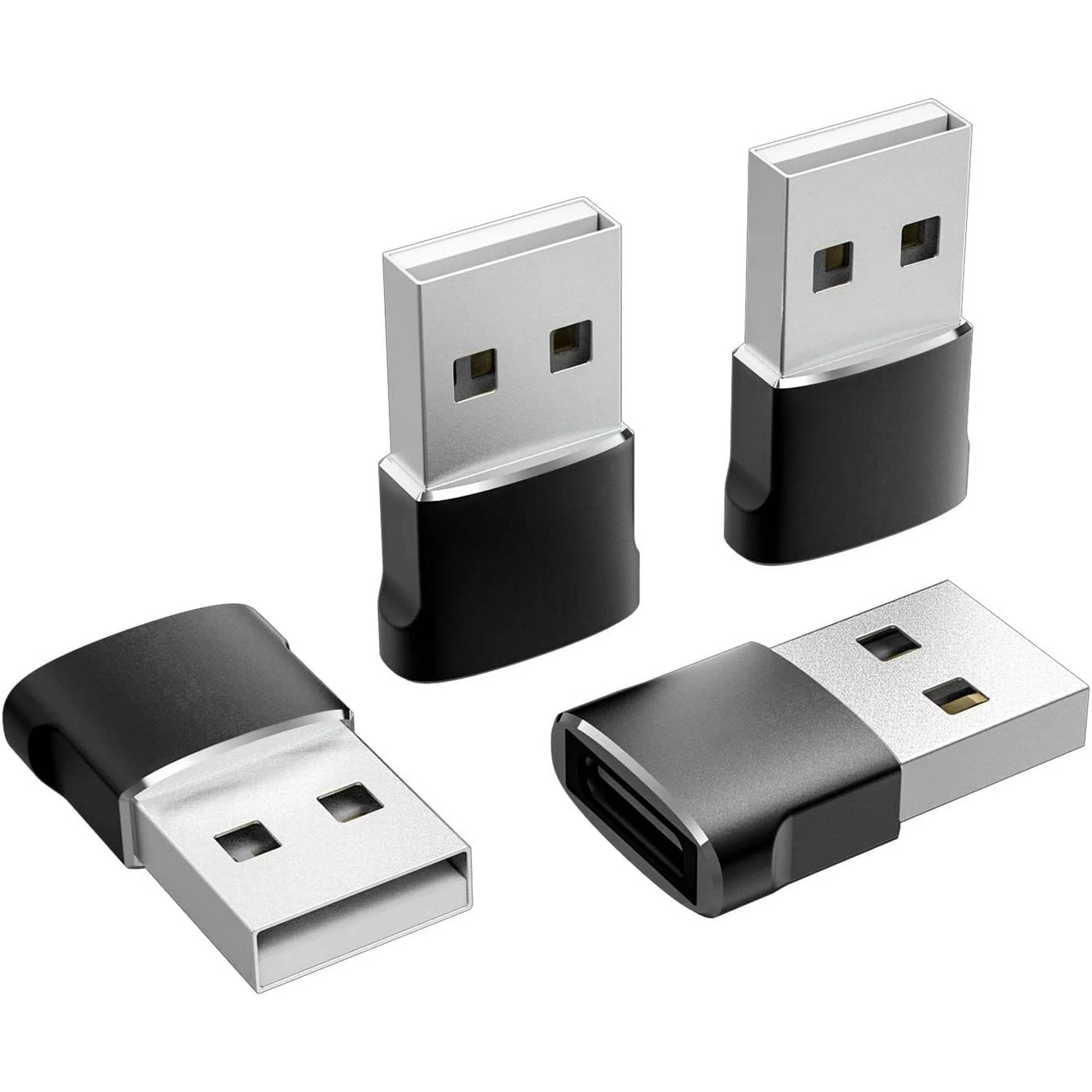 Description:
Item type:USB C Female to USB A Male Adapter
Female - USB 3.1 Type C
Male - USB 2.0 Type A
USB OTG Enabled

Compatible with any USB Type C device , for example: Samsung Galaxy S9/S9+, MacBook Pro, MacBook Air, the Lumia 950, Lumia 950 XL, OnePlus 2, Nokia N1, Lenovo Zuk Z1, Nexus 5X, Nexus 6P, and Pixel C and more other Type-C supported devices.

Package Include:
4x USB C Female to USB A Male Adapters

Warm Tips :
1. This is a USB 2.0 adapter, CAN NOT support USB 3.0/3.1 protocol.
2. Does not support video output, cannot transmit any type of video signals such as hdmi, vga, etc.
3. The USB-C adapter supports 3A fast charging, but the charging speed depends on the charger and charging cable used.
4. It is normal that the adapter may generate heat when used for a long time. Please make sure that the connector is stable when charging.