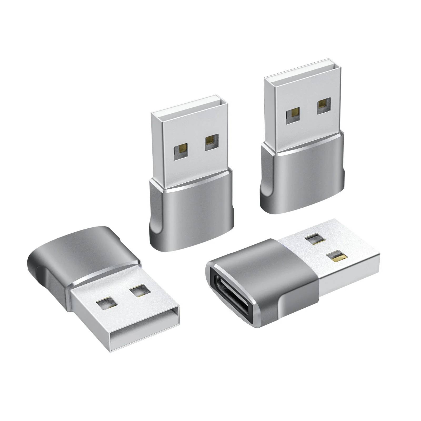 Item type: USB C Female to USB A Male Adapter.
Female - USB 3.1 Type C
Male - USB 2.0 Type A
USB OTG Enabled

Compatible with any USB Type C device , for example: Samsung Galaxy S9/S9+, MacBook Pro, MacBook Air, the Lumia 950, Lumia 950 XL, OnePlus 2, Nokia N1, Lenovo Zuk Z1, Nexus 5X, Nexus 6P, and Pixel C and more other Type-C supported devices.

Package Include:
4x USB C Female to USB A Male Adapters

Warm Tips :
1. This is a USB 2.0 adapter, CAN NOT support USB 3.0/3.1 protocol.
2. Does not support video output, cannot transmit any type of video signals such as hdmi, vga, etc.
3. The USB-C adapter supports 3A fast charging, but the charging speed depends on the charger and charging cable used.
4. It is normal that the adapter may generate heat when used for a long time. Please make sure that the connector is stable when charging.