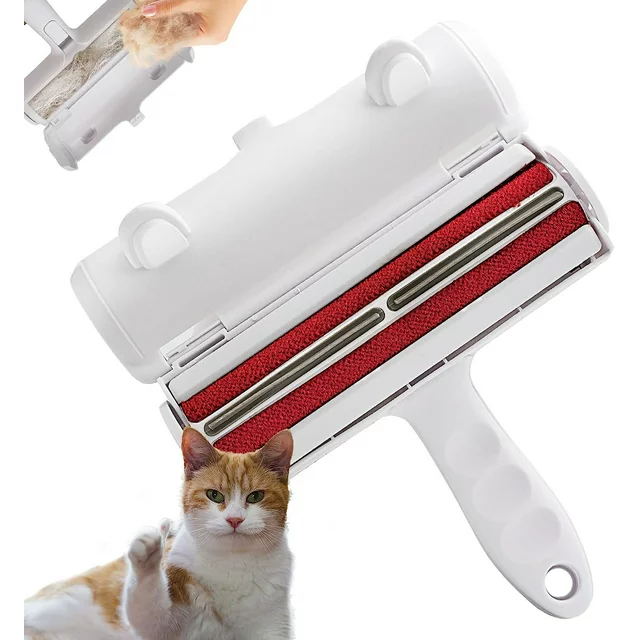 While pets bring so much joy into a household they bring hair and sometimes lots of it. You can love your dog or cat unconditionally and still hate the sight of their fur and dander on couch cushions or your bedspread.

Cincofelia Pet Hair Remover, it's a combination of the most useful,Reusable, sturdy, and eco-friendly tools to remove pet hair, lint, and dander effortlessly from your couch, bed, carpet, clothes and car.

Features of Reusable Lint Roller:

. Using ABS plastic + nylon fiber / comfortable touch without hurting the skin.

. Scroll wheel design/two-way scrolling does not hurt the wrist.

. Comes with dust cover, no sticky things.

. Half-dry and half-wet for good hair removal

. Package Dimensions ‏: ‎ 8.31 x 6.46 x 4.92 inches ; 0.4 Lbs.

Package Content:
1x Pet Hair Remover